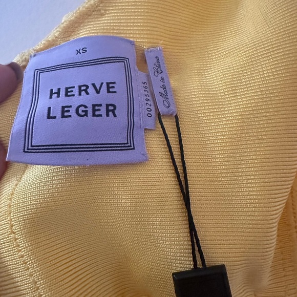 NWT Herve Leger Anais midi Dress in Radiant Sun. - Picture 9 of 12
